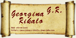 Georgina Rikalo vizit kartica
